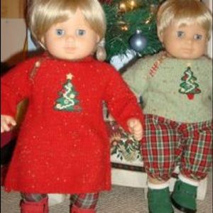 American Girl Bitty Baby Christmas Dress❤️🎄💚